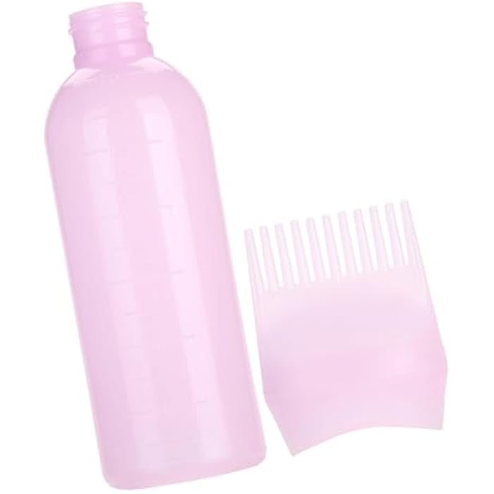 POCREATION Root Comb Applicator Bottle, 3 Colors Hair Dyeing Bottle Brush Shampoo Hair Color Oil Comb Applicator Tool Dye and scalp treament Tool() - Image 3
